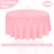 thumbnail image 2 of Mantel redondo JALANCY de poliéster, 229 cm, lavable, rosa, paquete de 4, 2 of 7