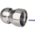 thumbnail image 4 of Stainless Steel Fixed Sewer Jet Nozzle, Button Nose 3/8 Inch Female 4.0 Orifice, 4000 PSI, 4 of 5