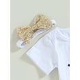 thumbnail image 4 of Newborn Infant Baby Girl My 1st Mother's Day Outfits Short Sleeve Romper Tulle Tutu Skirt Headbands Set, 4 of 8