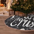 thumbnail image 5 of Daiia In Pizza We Crust Art Drawing Merry Christmas Tree Skirt , Xmas Large Lace-up Tree Skirt, Santa Snowflakes Rustic Home Decorations New Year Party Farmhouse Decor-30", 5 of 6