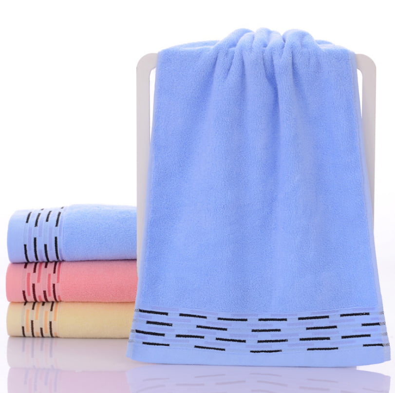ZHOUBAA Cute Cat Musical Note Child Soft Towel Water Absorbing for Home Bathing Shower Small Towels 25 50cm Blue