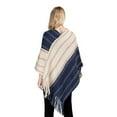 thumbnail image 3 of SWSMCLT Women's Autumn Cape 2025 Comfy Acrylic Baggy Knit Off The Shoulder Cold Weather Top Billowy Capelet Navy One Size, 3 of 3