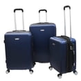 thumbnail image 1 of Karriage-Mate Hard Luggage Set. Lightweight, Spinner Wheels, Combination Lock. Expandable. Blue, 1 of 5