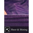 thumbnail image 7 of Unique Bargains Men's Sheer Mesh Shirts See Through Shiny Metallic Shirts 2XL Purple, 7 of 7