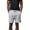 Grey, variant on Colevkie Men's Casual Cotton Shorts with Drawstring Pockets Running Jogging Gym Solid Color