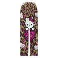 thumbnail image 5 of Hello Kitty Pajamas Pants Soft Elastic Waist PJ Bottoms Comfy Lounge Long Pants, 5 of 7