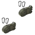 thumbnail image 4 of Cateissary Colgador de cordón de nailon para acampar, equipo de senderismo, correa de almacenamiento colgante, línea para exteriores, suministros de Verde 2piezas Cateissary CBP188103, 4 of 6