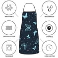 thumbnail image 6 of Pofeuu Beautiful Butterflies Print Aprons with Pockets, Cute Aprons for Kitchen, Cooking, Server, Barber, Chef Apron, 6 of 7