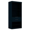 thumbnail image 2 of Mulberry Open 1 Sectional Modern Armoire Wardrobe Closet with 2 Drawers, 2 of 12