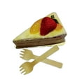 thumbnail image 2 of Minkissy 100pcs Pastry Fork Wooden Khaki Simple Tableware for Ice Cream Yogurt, 2 of 8