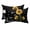 black, variant on Yellow Sunflower Outdoor Pillows for Chaise Lounge Chair Waterproof Lumbar Pillows with Insert&Adjustable Strap Beach Headrest Pillow Summer Vintage Flower Bee Sunshine Pillow for Patio Pool 11"x16"