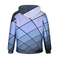 thumbnail image 5 of Mens Pullover Hoodies Sweatshirts Big & Tall M-4X Plus Size Long Sleeve Tops with Pocket Casual Basic Loose Argyle Printed Comfort Hoodie, 5 of 6