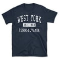 thumbnail image 1 of West York Pennsylvania Classic Established Men's Cotton T-Shirt, 1 of 1