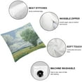 thumbnail image 4 of BANET Van Gogh Painting Wheatfield with Cypresses Decorative Square Throw Pillow Case Cushion Cover for Sofa Bedroom Car Double-Sided Design 20x20in, 4 of 5
