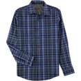 thumbnail image 1 of Tasso Elba Mens Plaid Button Up Shirt, Blue, XX-Large, 1 of 1
