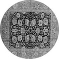 thumbnail image 1 of Ahgly Company Indoor Round Oriental Gray Industrial Area Rugs, 3' Round, 1 of 4