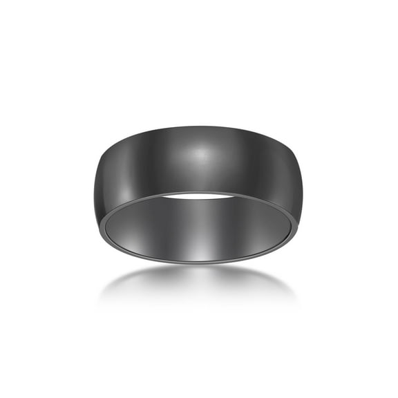 Black Zirconium 8MM Thick Wedding Band Ring Jewelry Gift for Men - Size 10