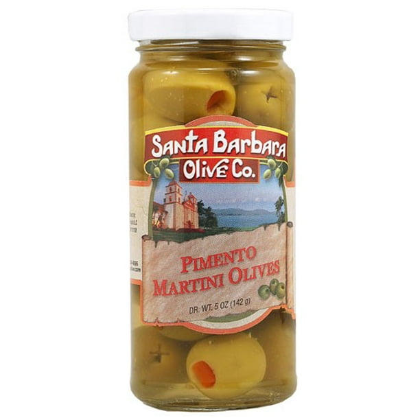 Santa Barbara Olive Co. Pimento Martini Olives, 5 Oz