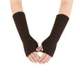 thumbnail image 5 of IDALL Gloves for Cold Weather,Fingerless Gloves Arm Warmers Gloves Winter Long Fingerless Gloves For Women Thumb Hole Gloves Mittens For Women And Men Winter Gloves,Gloves for Women Coffee, 5 of 5