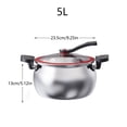 thumbnail image 2 of 304 Stainless Steel Micro Pressure Cooker with Visual Lid and Twist & Lock Handles, 2 of 8