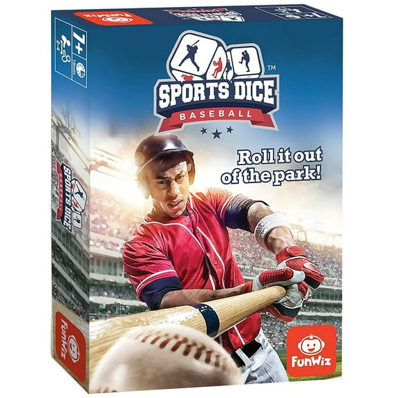 FoxMind Games: Sports Dice, Baseball, Roll it out of the Park, Easy to Learn, Fun to Play, Play with Up to 4 Players, For Ages 7 
