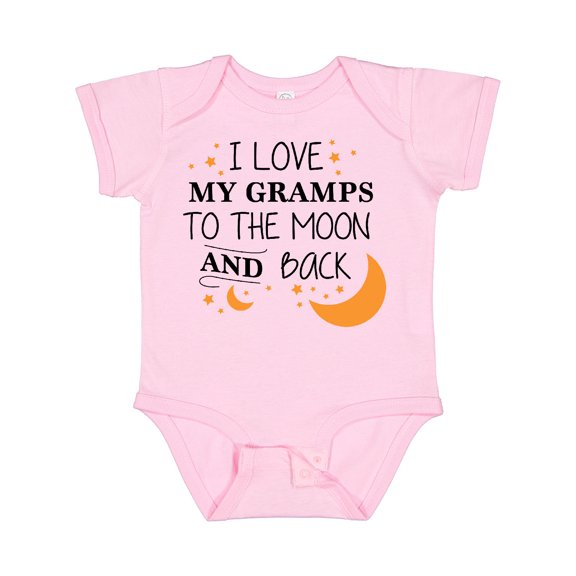 Inktastic I Love My Gramps to the Moon and Back Boys or Girls Baby Bodysuit