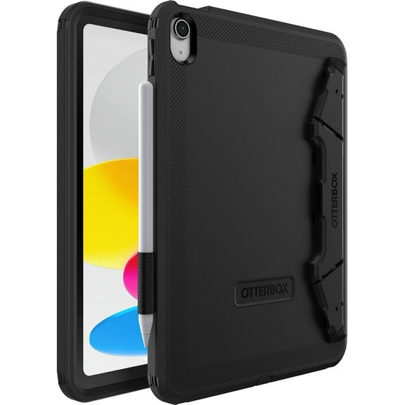 OtterBox iPad (A16) & iPad 10th Gen (Only) - Defender Series Case with/EDU Stand - Black - Non-Retail Packaging