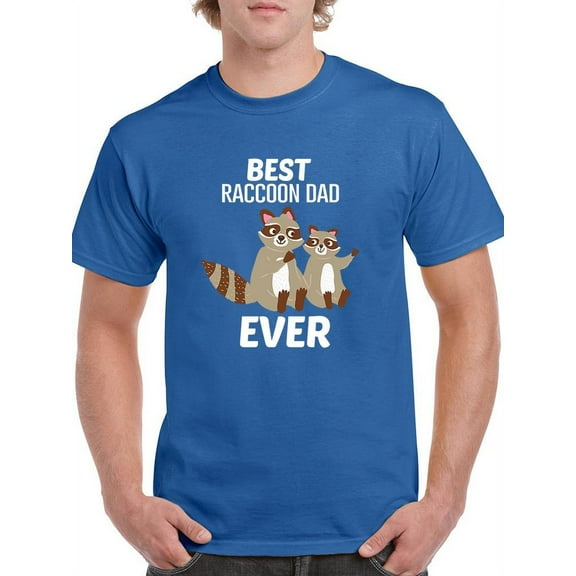 Best Raccoon Dad Ever T-Shirt Men -Smartprints Designs, Male 3X-Large