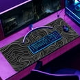 thumbnail image 6 of Topographic Contour Gaming Mouse Pad，Large XL Mouse Pad Big Mouse mat,Long Computer Keyboard with 3mm Non-Slip Base and Stitched Edge for Gaming Home Office Work，31.5x11.8in, 6 of 6