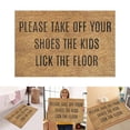 thumbnail image 1 of Polite Welcome Entrance Velvet Carpet for Home - Floor Rug for Hallway and Entryway, 1 of 8