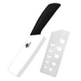 thumbnail image 1 of 6" Ceramic Vegetable Cleaver Kitchen Chef Knife with Blade Cover Soft Handle Rustproof No-stick Meat Slicing Fruit Paring Cutter (Black), 1 of 5