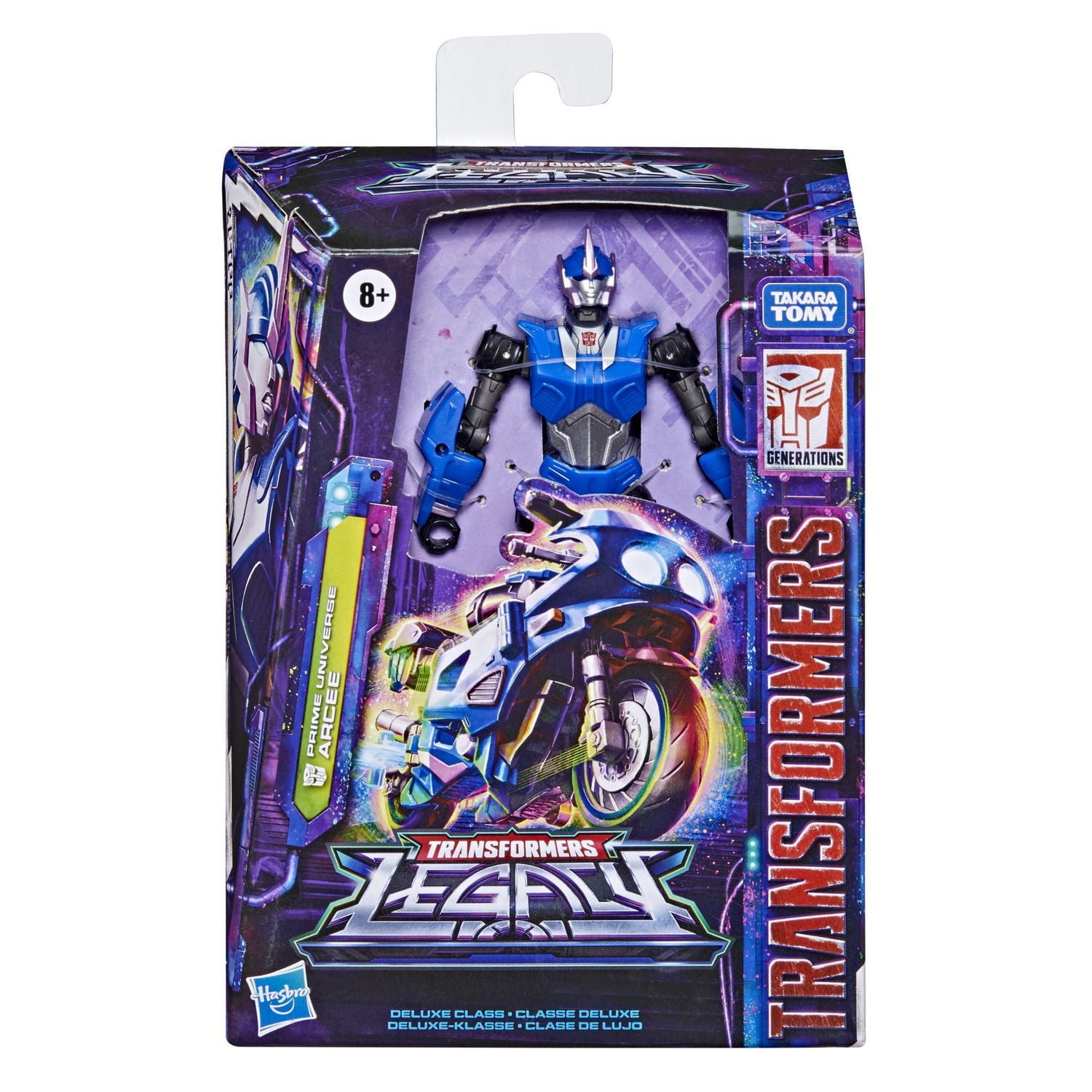 Transformers Toys Generations Legacy Deluxe Prime Universe Arcee Action Figure - Kids Ages 8 and Up, 5.5-inch
