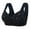 Black Cotton Bras for Women 17B79(Organic), variant on 5PCS Divhosrg Front Closure Sports Bras for Women Plus Size, Daisy Bra for Seniors, Front Clasp Bras for Women Plus Size, Bras for Women No Underwire Full Support Multicolor 42