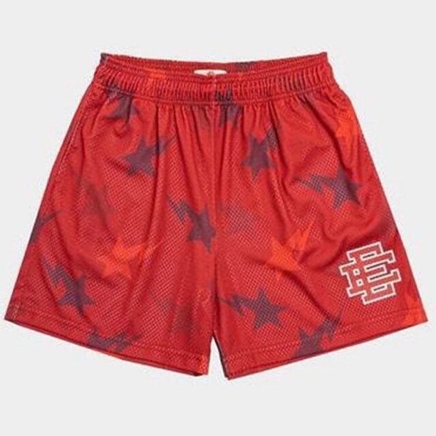 Pantalones cortos de fitness para hombre, pantalones de entrenamiento de baloncesto, pantalones de chándal de malla transpirable, pantalones de playa, tendencia urbana, Eric Emanuel EE Fivean unisex