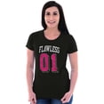thumbnail image 4 of Flawless Cute Athletic Sporty Jersey Womens Fitted Plus Size Graphic Tee Brisco Brands 2X, 4 of 5
