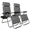 grey, variant on LIANGKA Zero Gravity Lounge Chair Folding Recliner with Pillow & Cup Holder for Patio Pool Beach