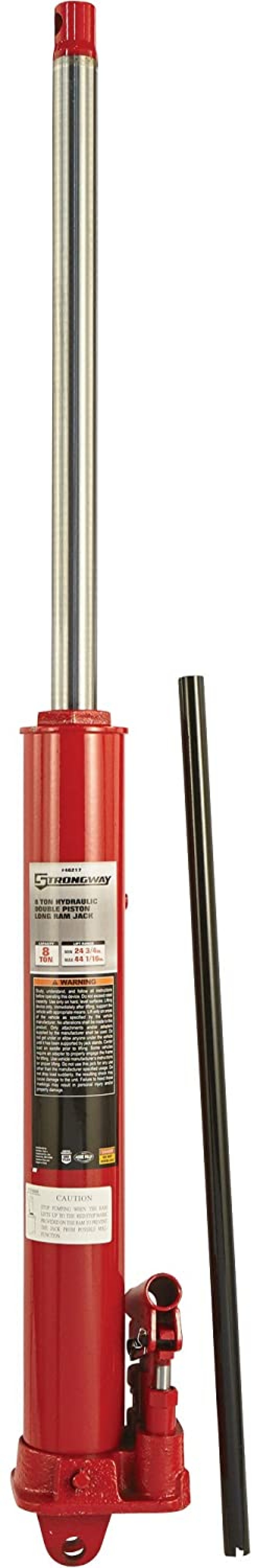Buy Strongway 8Ton Long Ram Hydraulic Jack Double Piston, Clevis