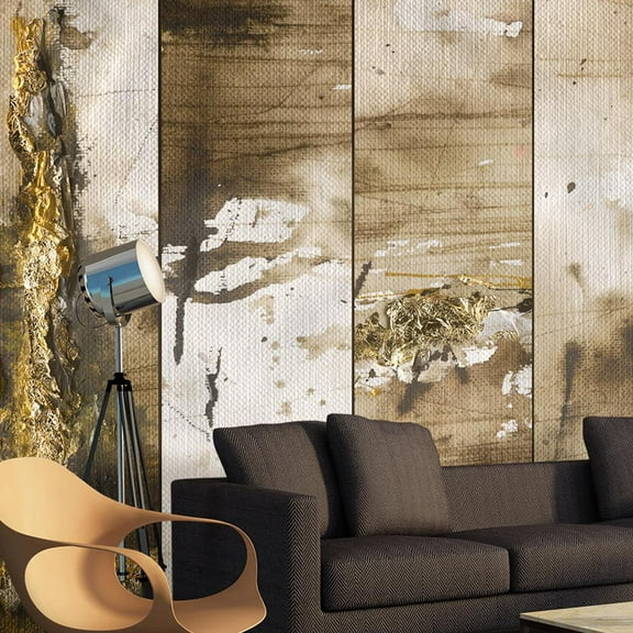 Repeating Wallpaper Roll - Gold Nuggets - 32.8'L x 19.7"W