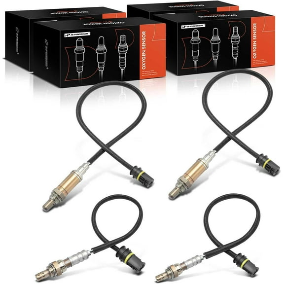 A-Premium O2 Oxygen Sensor Replacement for Mercedes-Benz E320 E430 1998-1999 E420 1997 Upstream and Downstream 4-PC Set