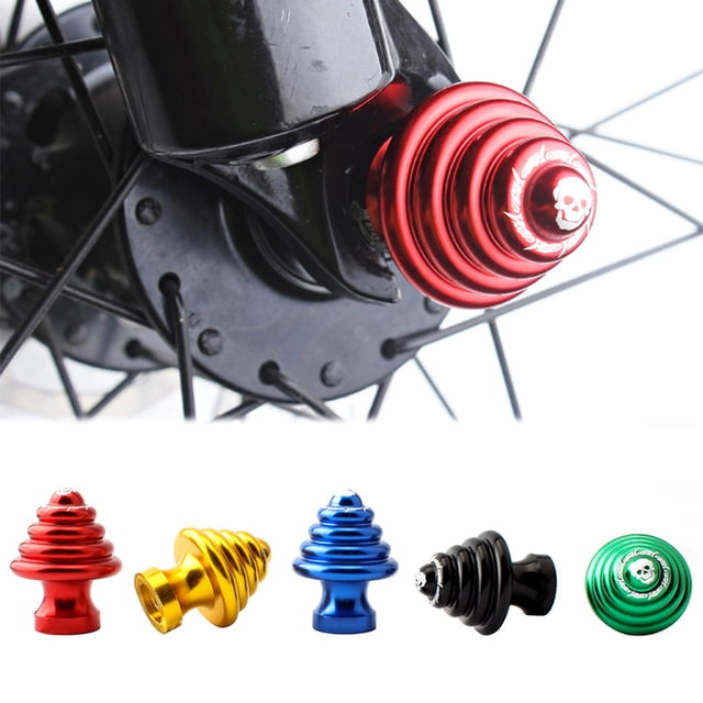 Bicycle Hub Nut Aluminum Alloy Replacing Cycling Accessory Anti-Rust Anti-corrosion Fixed Gear Wheel Hubs Professional Bike Components Replacing Parts Red