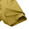 thumbnail image 6 of KeShDi Summer Mens T-Shirts Polo Shirts Men's Solid Color Short Sleeved Collared Denim Shirt Military Top Yellow S, 6 of 7