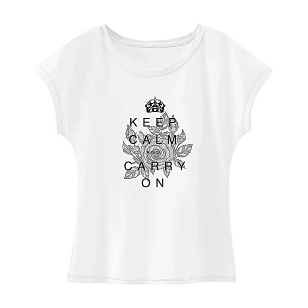 Camiseta para mujer Verano Elegante Ropa suave Camiseta con cuello redondo para viajar Senderismo M