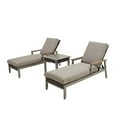 thumbnail image 3 of Patio Festival Thermal Transfer Metal 3-Piece Outdoor Chaise Lounger Set in Gray, 3 of 7