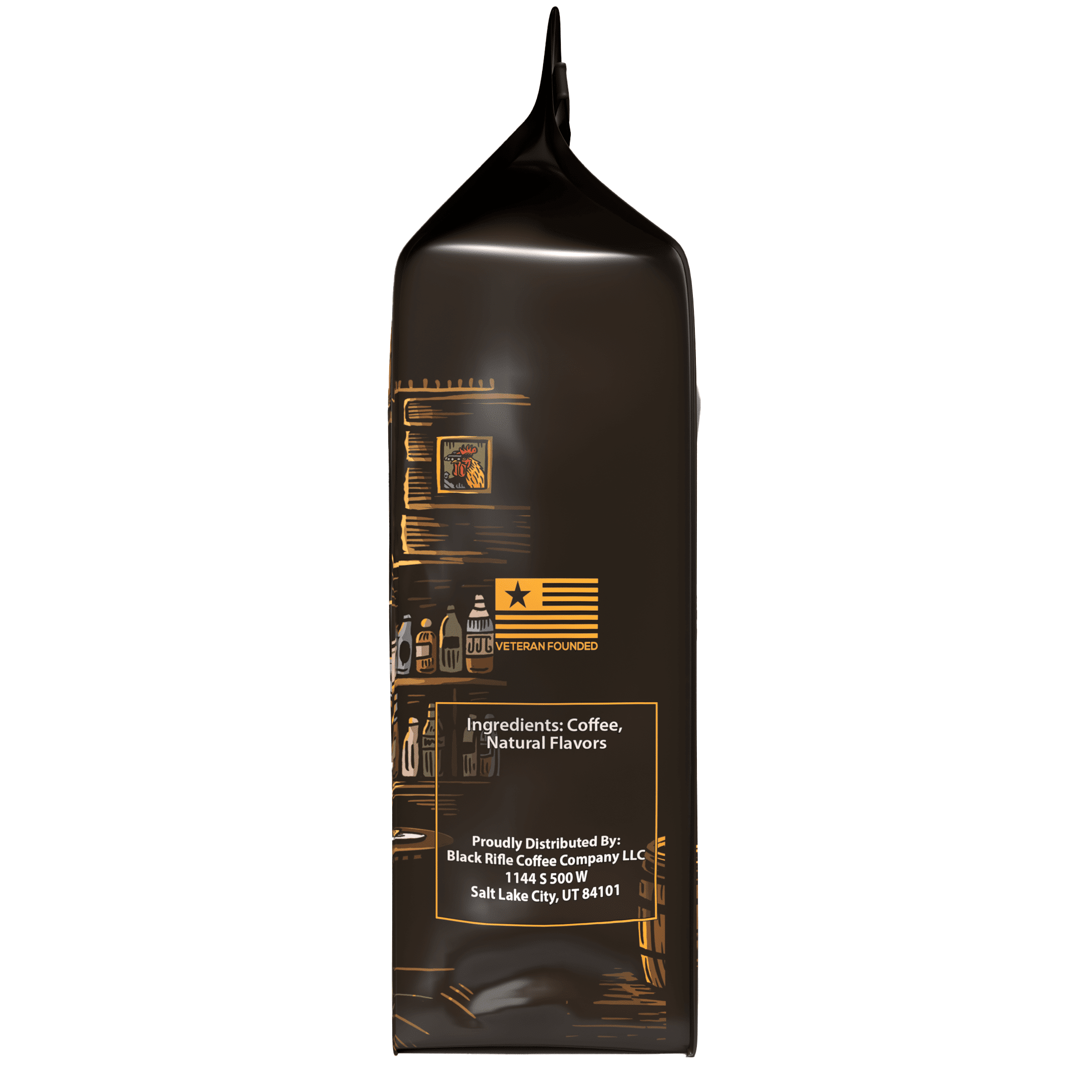 (6 pack) Black Rifle Coffee Bourbon, Medium Roast, Ground Coffee, 11oz