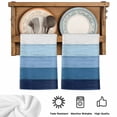 thumbnail image 6 of Blue Ombre Kitchen Towels Set of 4, Farmhouse Vintage Wooden Striped Soft Microfiber Dish Towels, Absorbent Quick-Dry Washable Dishcloths for Kitchen Cleaning, Drying Dishes, 18x28 Inches, 6 of 9