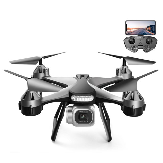 Drone plegable Quadcopter 4K Avión de doble cámara para niños niñas (negro) Ehuebsd libre de BPA