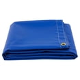 thumbnail image 6 of (2 Pack) 10' x 12' Heavy Duty BLUE 18oz Vinyl Utility Tarp Waterproof, Multipurpose, Cars, Boats, Campers, Pool Cover, Tent, 6 of 9