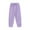 Purple, variant on WMTBSRSW Girls Quick Dry Active Athletic Joggers Kids Pull-On Lounge Joggers Elastic Waist Soft Yoga Comfy Trousers with Pockets