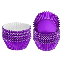 Uxcell 200 Count Purple Foil Muffins Cupcake Liners Standard Size Baking Cups