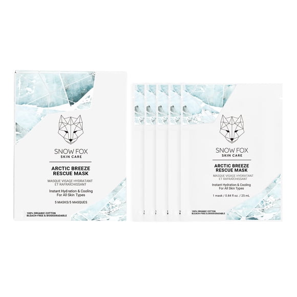 Máscara de rescate Snow Fox Skincare Arctic Breeze con aceite de menta